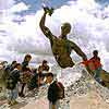 kids playing on figure