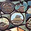 symbols carved by the students to tell of their home town